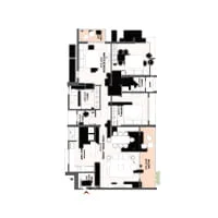 Austin Aurus Wakad 3 BHK Floor Plan Image